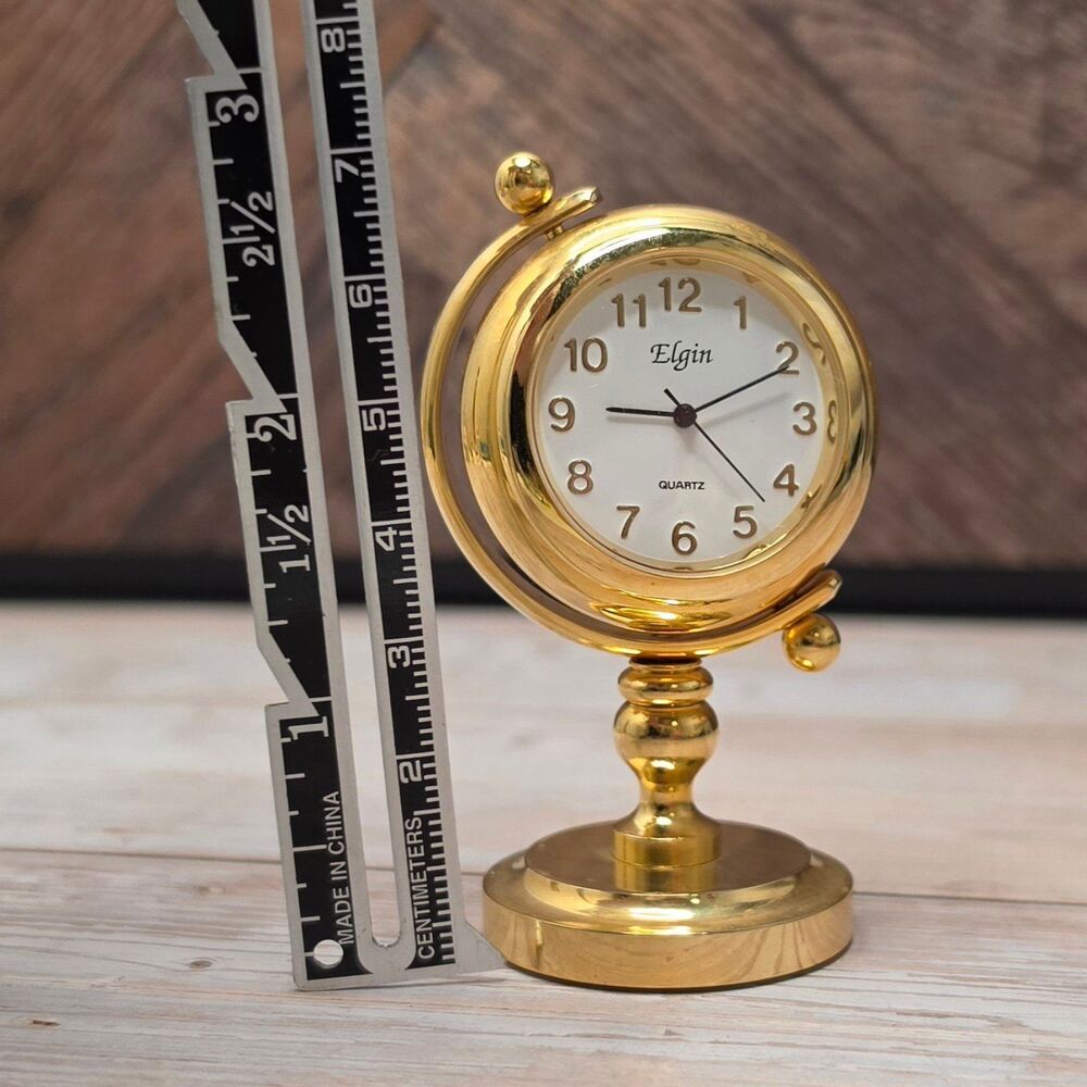 Elgin Miniature Clock - Picture 2 of 7